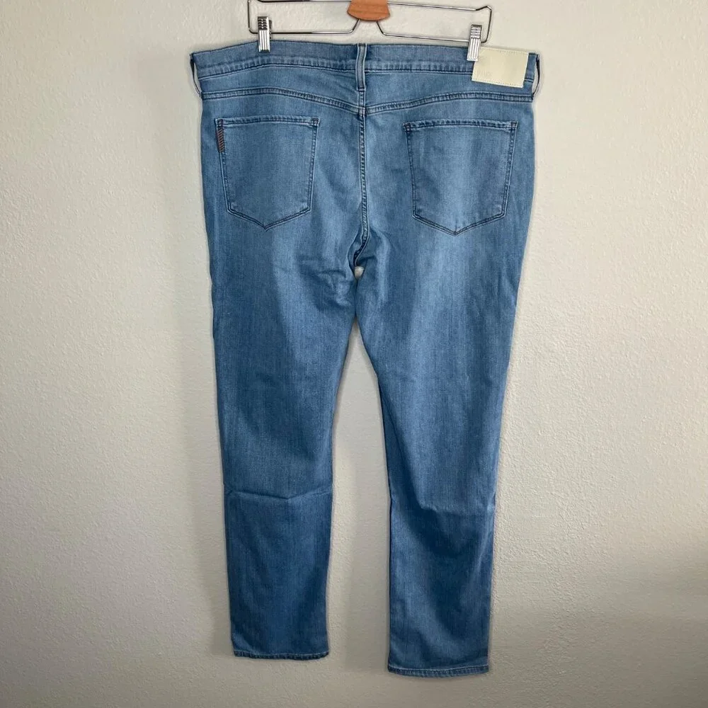 Paige Mens Lennox Slim Fit Jeans Size 40 Robby Light Blue Wash